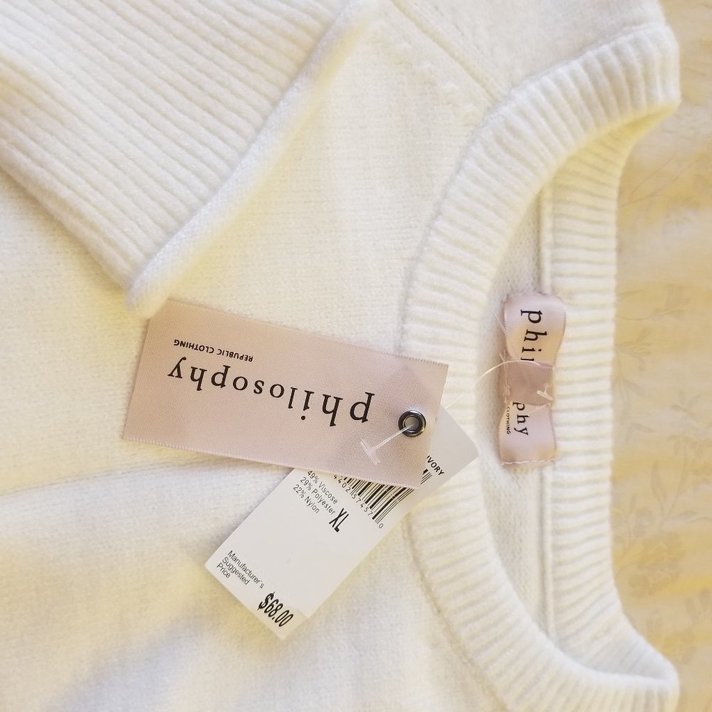 NWT Cream super soft sweater